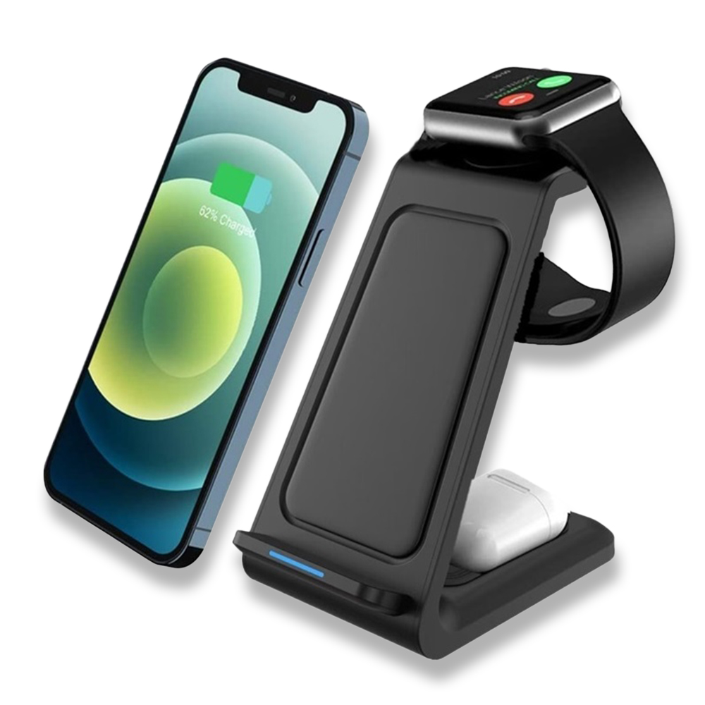 Promosyon Kablosuz Şarj Standı (Telefon, Saat, Kulaklık)