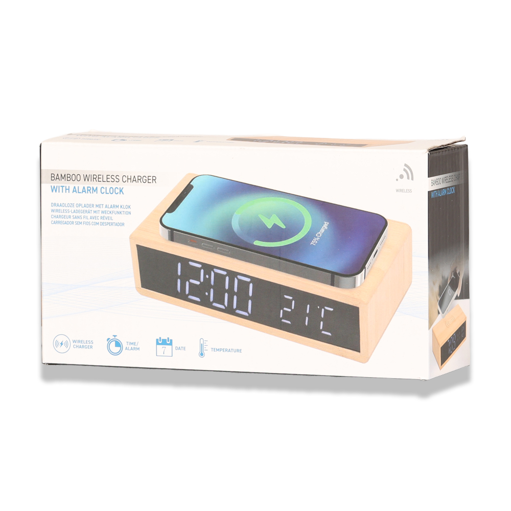 Promosyon Bambu Kablosuz Şarj Standı