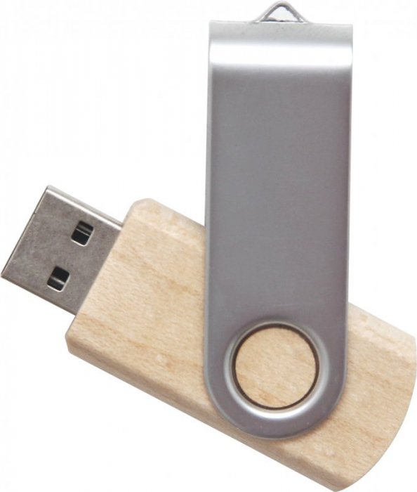 Promosyon KDA-1114-SWİES AHŞAP METAL USB BELLEK