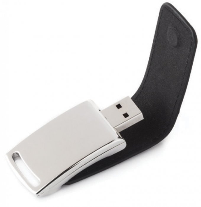 Promosyon KDD-5112-COAL DERİ USB BELLEK