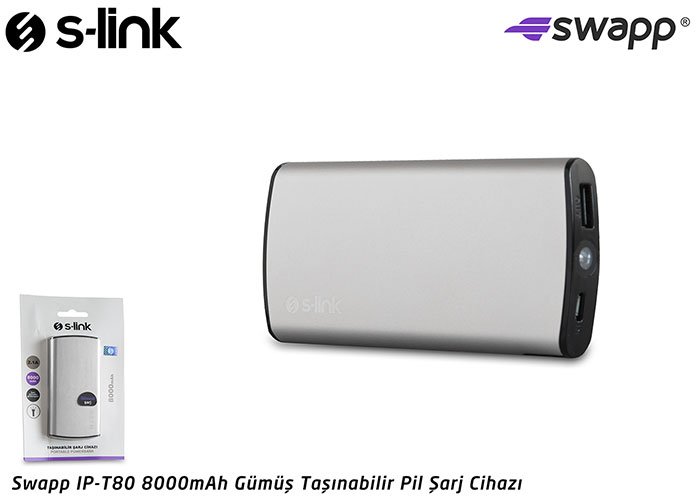 Promosyon S-link Swapp IP-T80-GÜMÜŞ