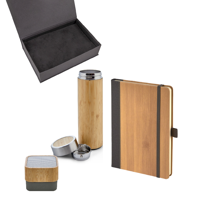 Promosyon Defter & Hoparlör & Termos Set