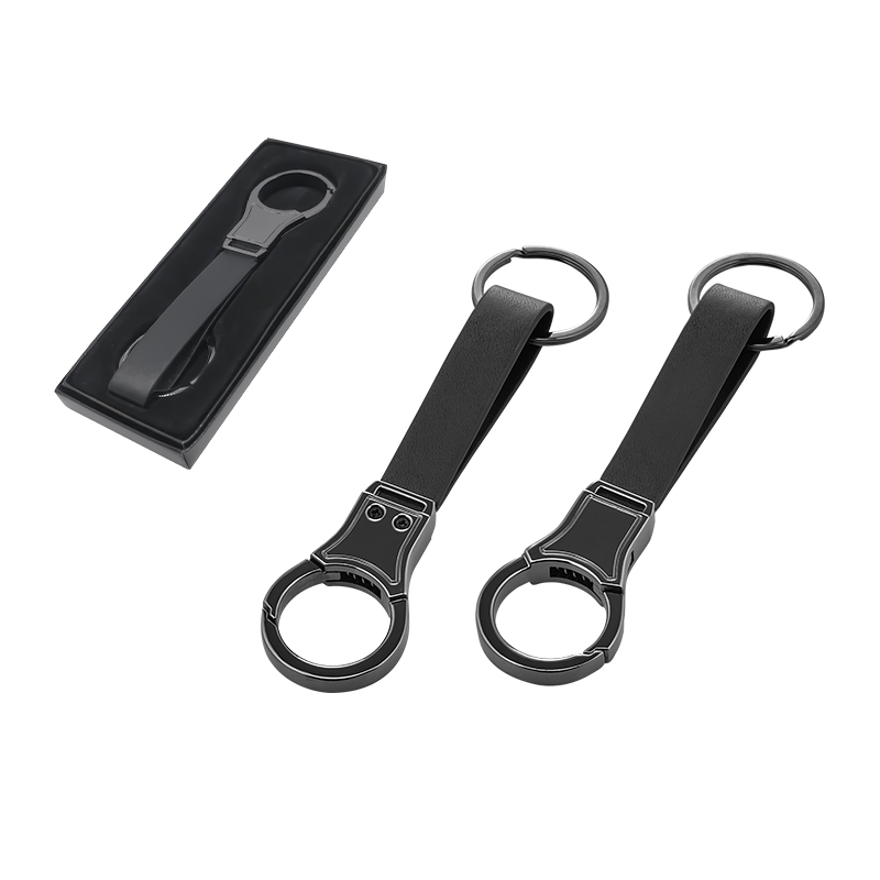 Promosyon Tek Taraflı Metal Suni̇ Deri̇ Anahtarlık